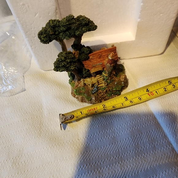 Vtg Woodly Wise The Moss Wood Hollow  Storybook Fairy Tree House COA NEW IN BOX - Picture 6 of 9